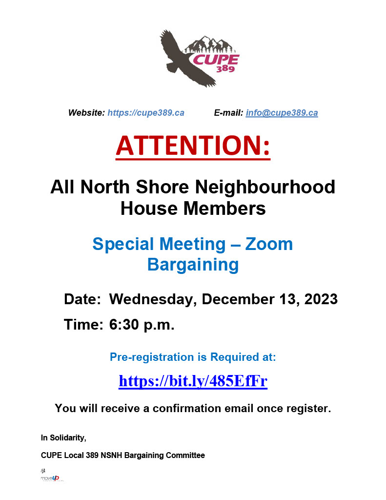 Special Meeting – NSNH – December 13, 2023 @ 6:30 pm – Zoom