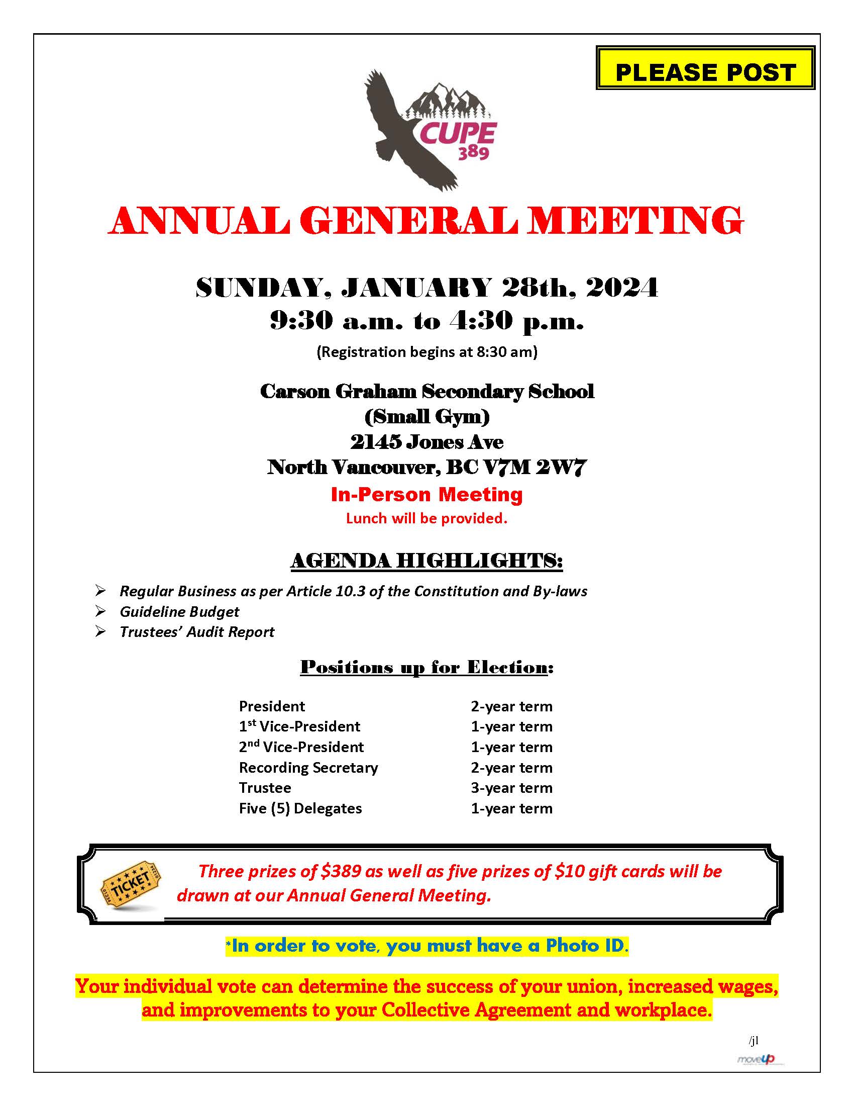 ANNUAL GENERAL MEETING 2024 JANUARY 28 2024 9 30 AM IN PERSON   AGM Notice 2024 Page 1 